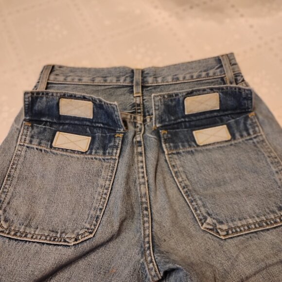 SLVRLAKE Savior High Rise Cargo Blue Jeans, Size 25 - Picture 16 of 16